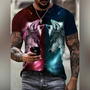 🔥New men Wolf tee size L 40🔥